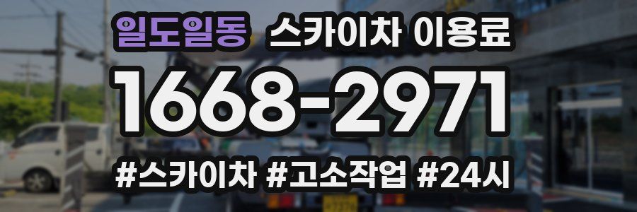 일도일동 스카이차 이용료
