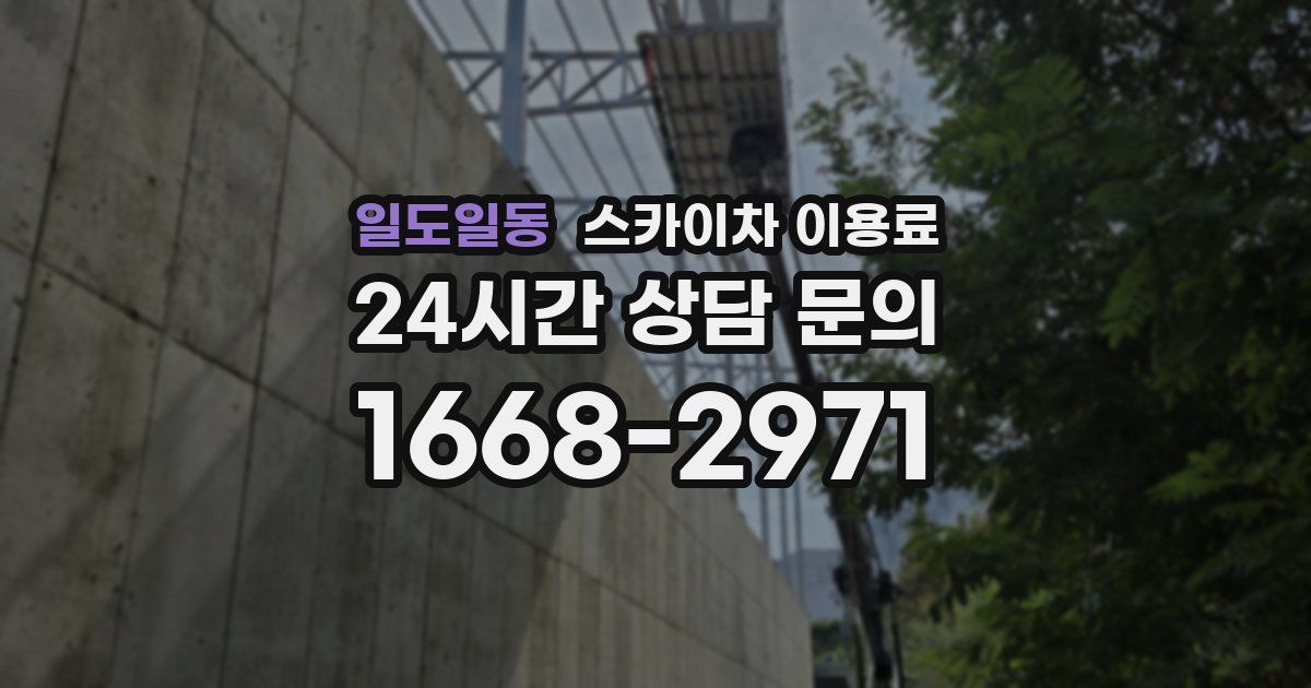일도일동 스카이차 이용료