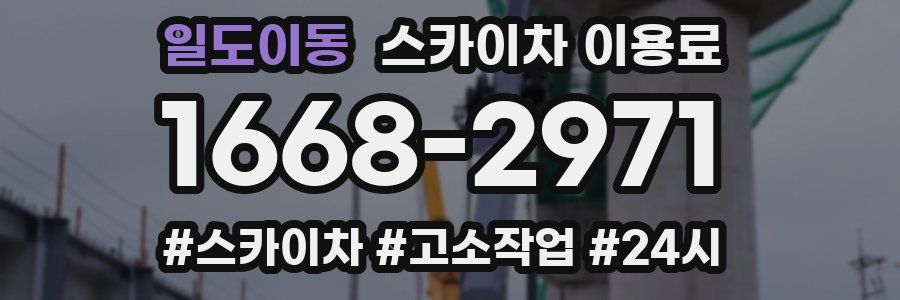 일도이동 스카이차 이용료