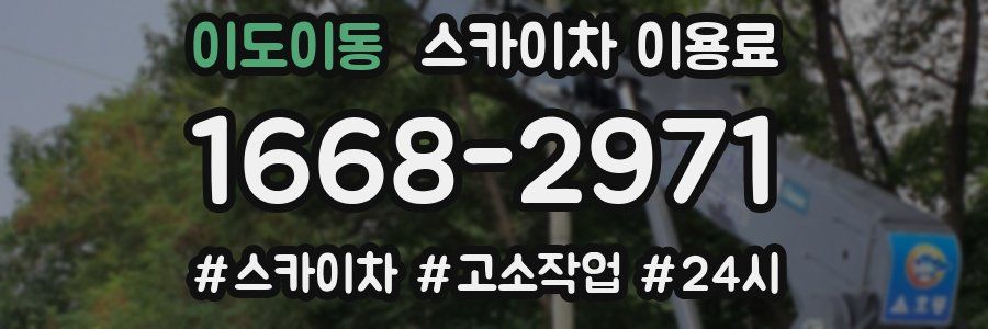 이도이동 스카이차 이용료