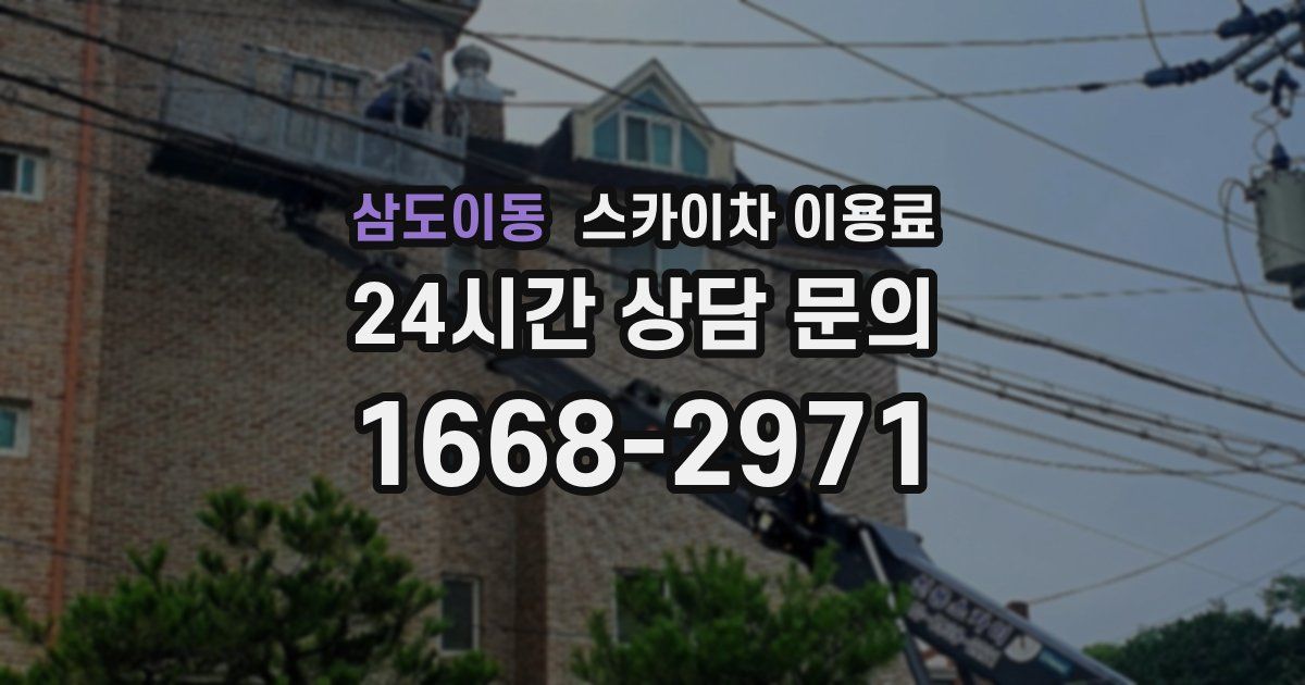 삼도이동 스카이차 이용료