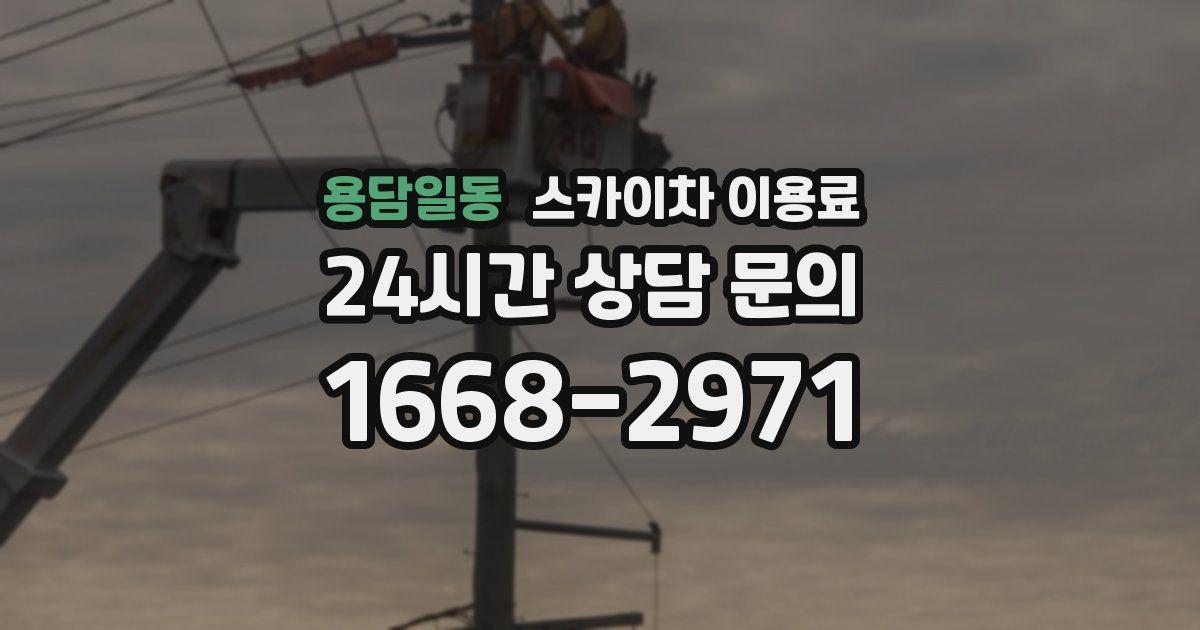 용담일동 스카이차 이용료