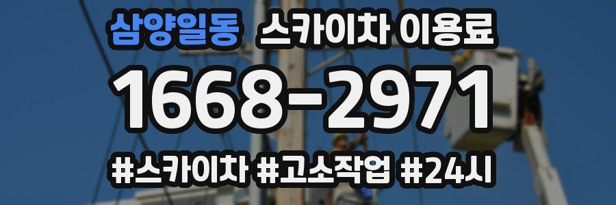 삼양일동 스카이차 이용료