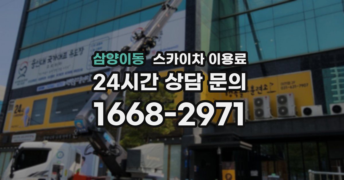 삼양이동 스카이차 이용료
