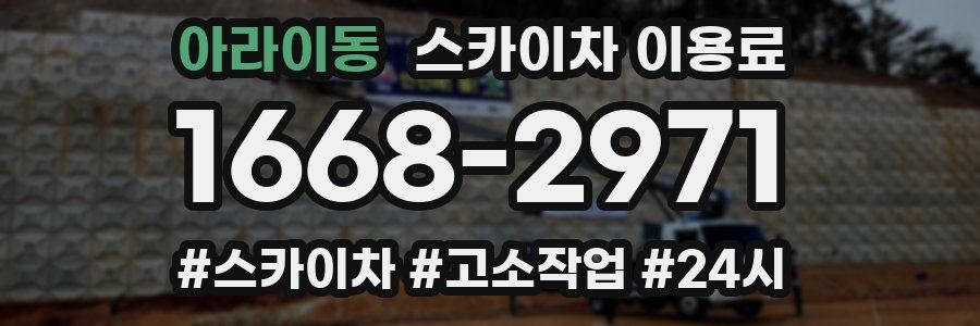 아라이동 스카이차 이용료