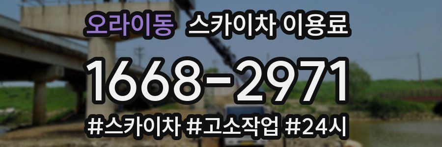 오라이동 스카이차 이용료