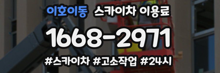 이호이동 스카이차 이용료