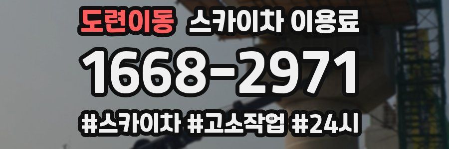 도련이동 스카이차 이용료