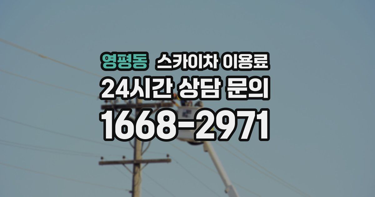 영평동 스카이차 이용료