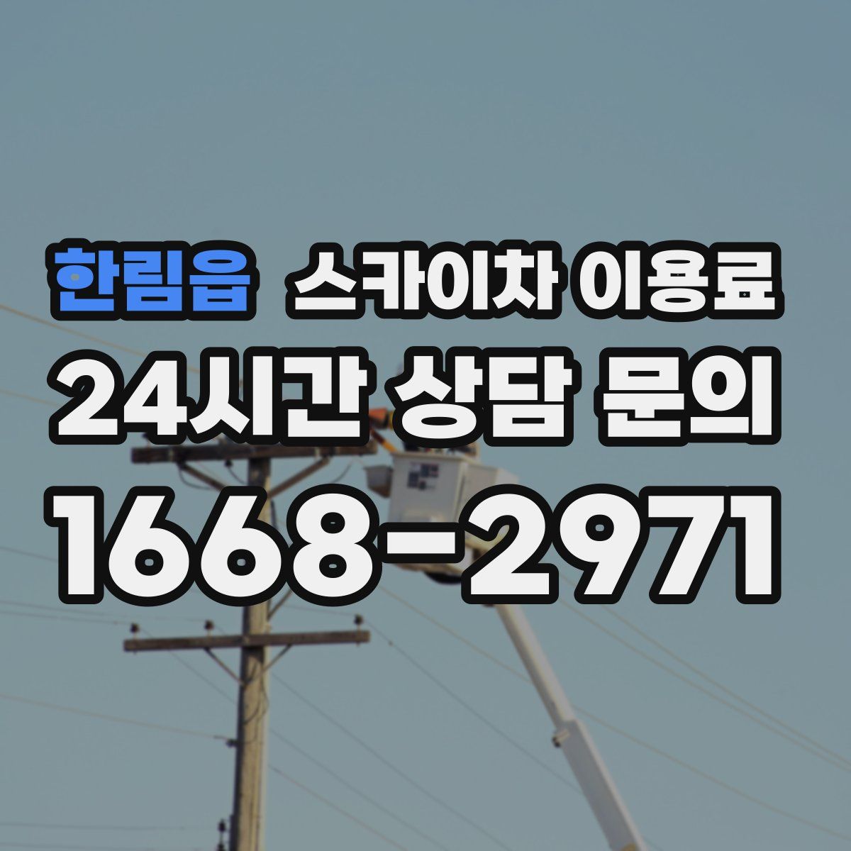 한림읍 스카이차 이용료