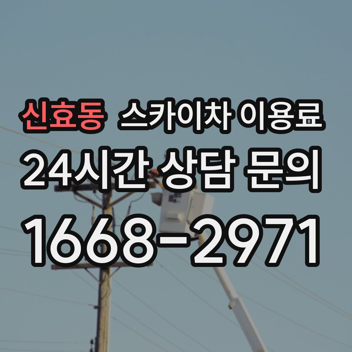 신효동 스카이차 이용료