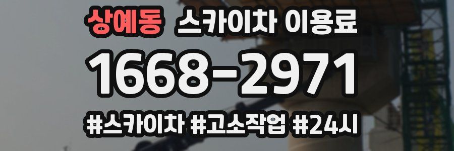 상예동 스카이차 이용료