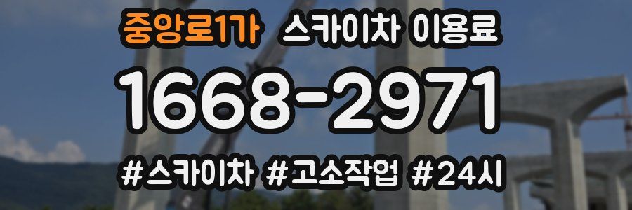 중앙로1가 스카이차 이용료