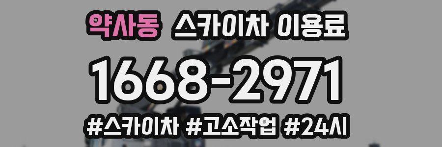 약사동 스카이차 이용료
