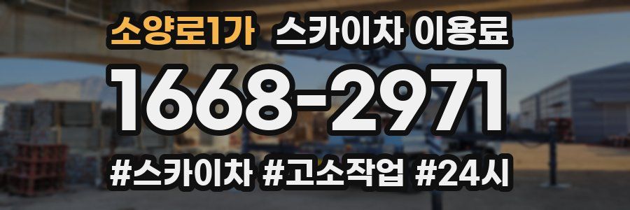 소양로1가 스카이차 이용료