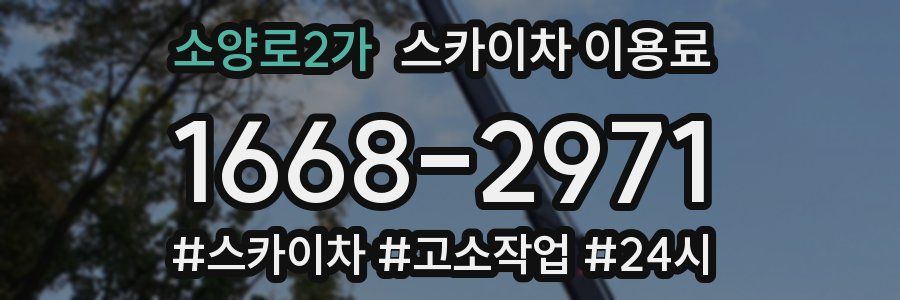 소양로2가 스카이차 이용료