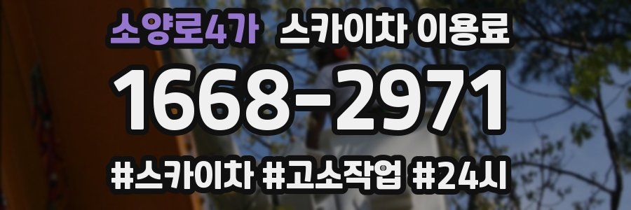 소양로4가 스카이차 이용료