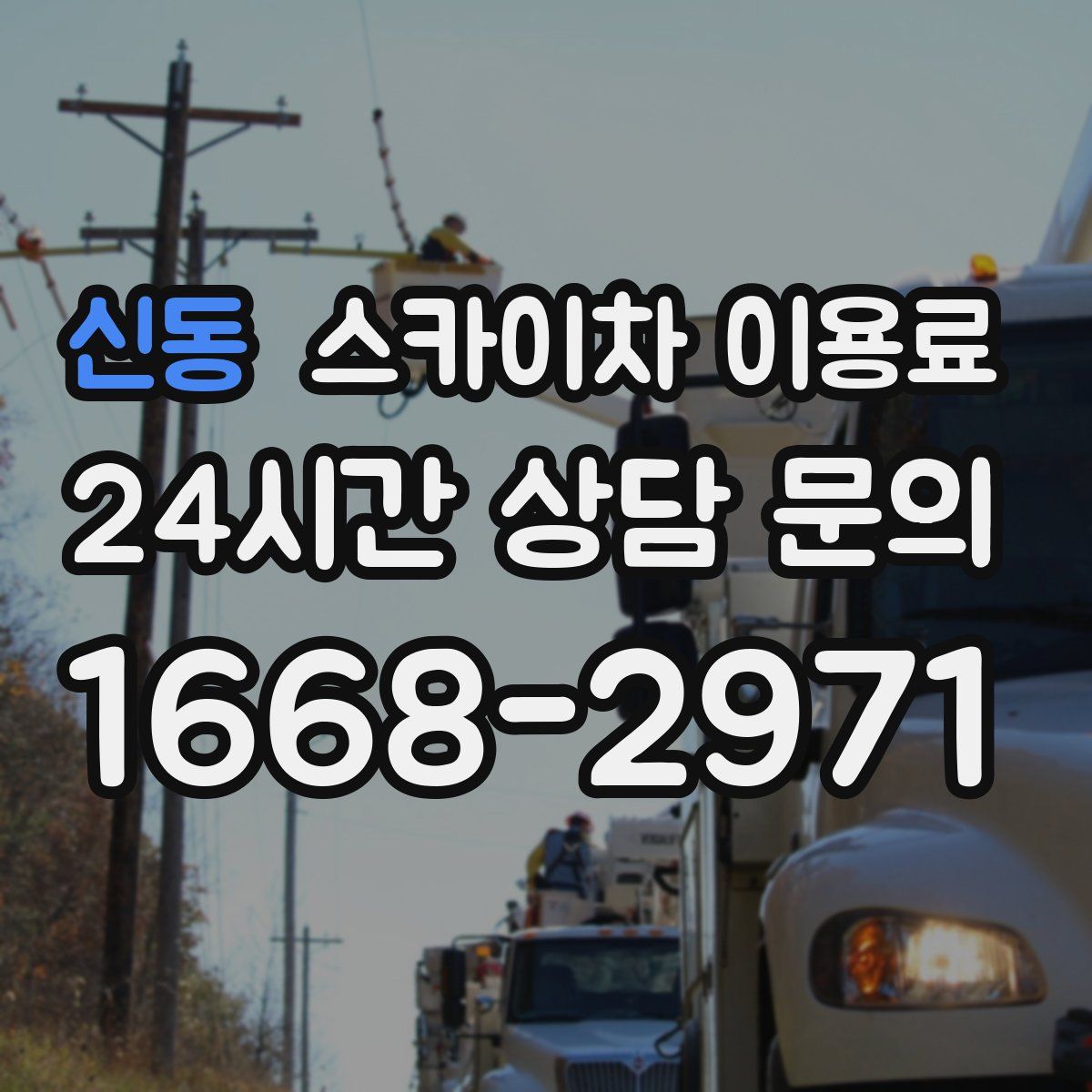 신동 스카이차 이용료