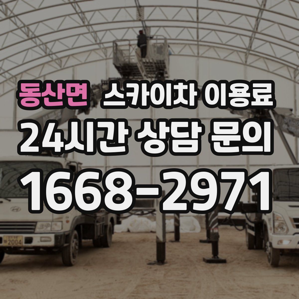 동산면 스카이차 이용료