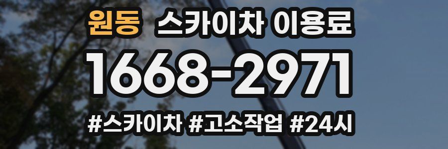 원동 스카이차 이용료