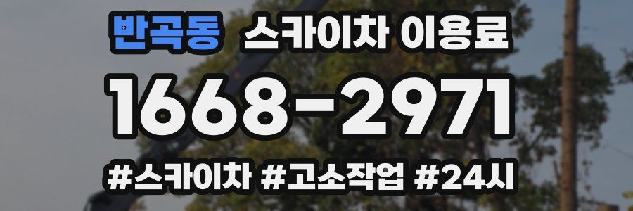 반곡동 스카이차 이용료
