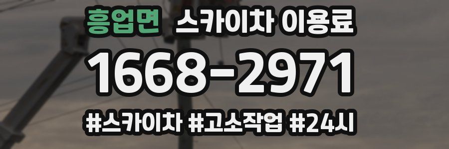 흥업면 스카이차 이용료