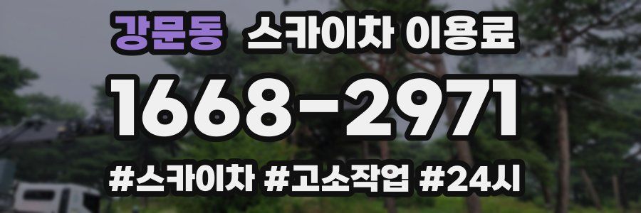 강문동 스카이차 이용료
