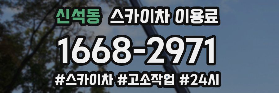 신석동 스카이차 이용료