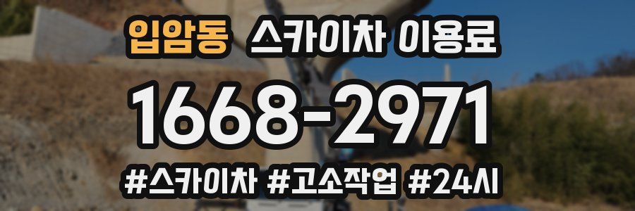 입암동 스카이차 이용료