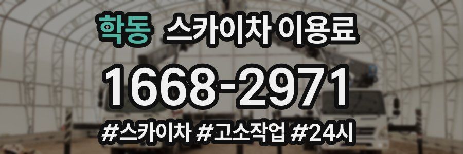 학동 스카이차 이용료