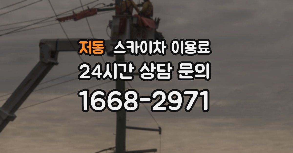 저동 스카이차 이용료