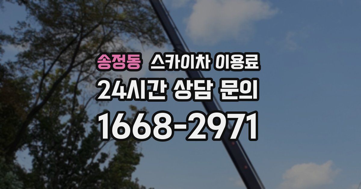 송정동 스카이차 이용료