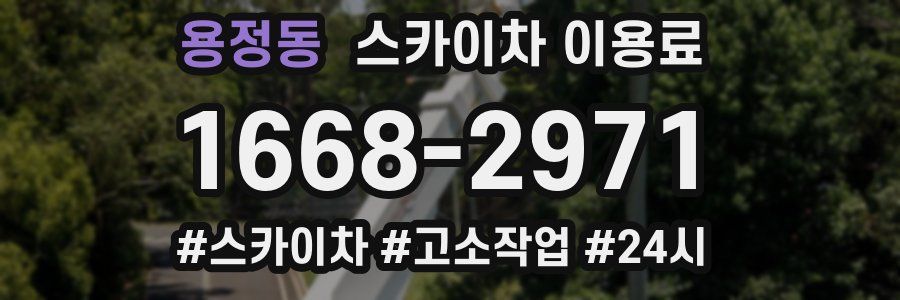 용정동 스카이차 이용료