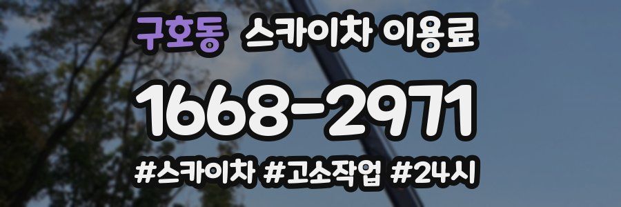 구호동 스카이차 이용료