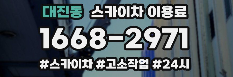 대진동 스카이차 이용료