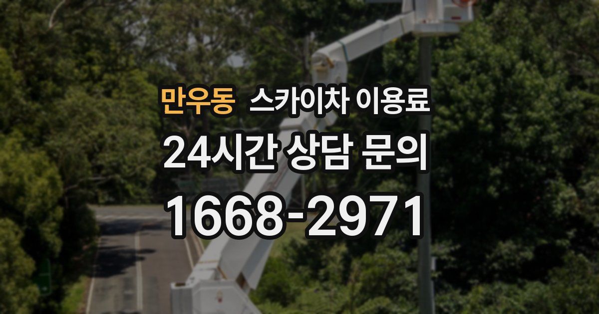 만우동 스카이차 이용료
