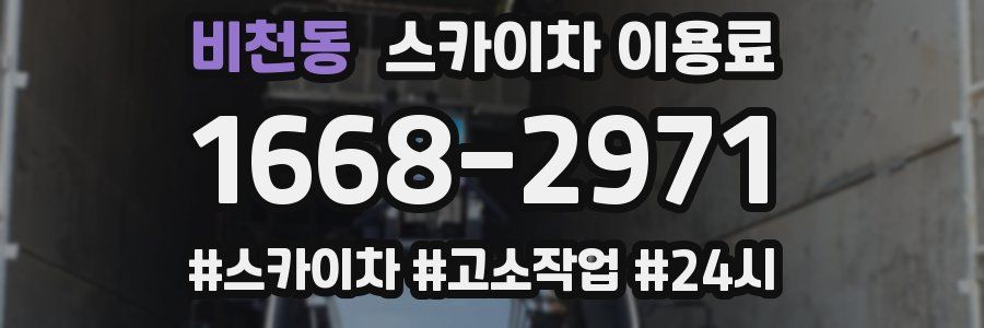 비천동 스카이차 이용료