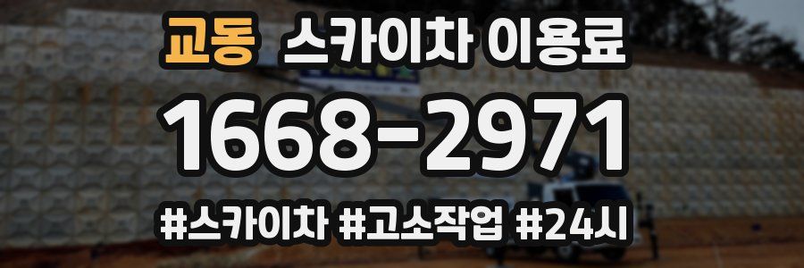 교동 스카이차 이용료