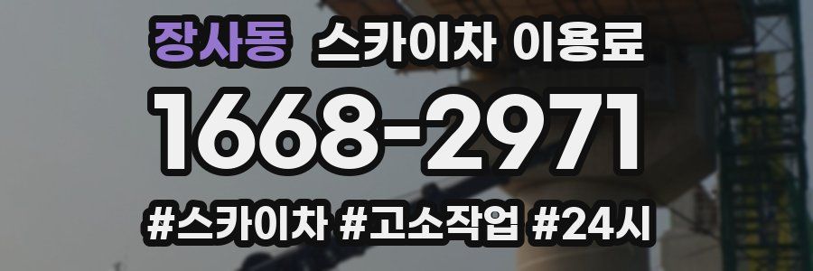 장사동 스카이차 이용료