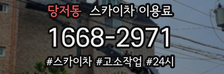 당저동 스카이차 이용료