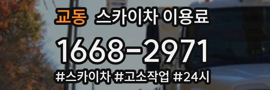교동 스카이차 이용료