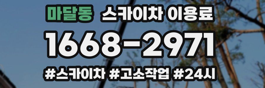 마달동 스카이차 이용료