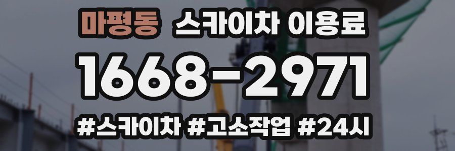 마평동 스카이차 이용료