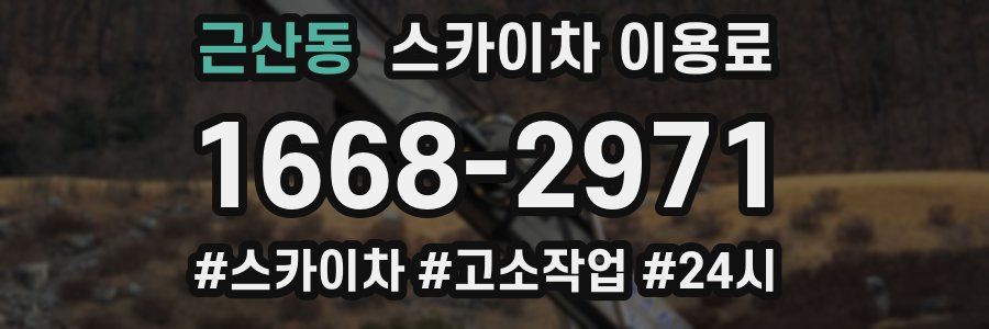 근산동 스카이차 이용료