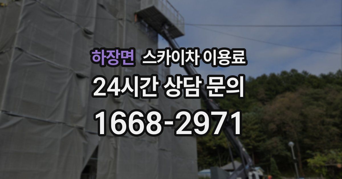 하장면 스카이차 이용료