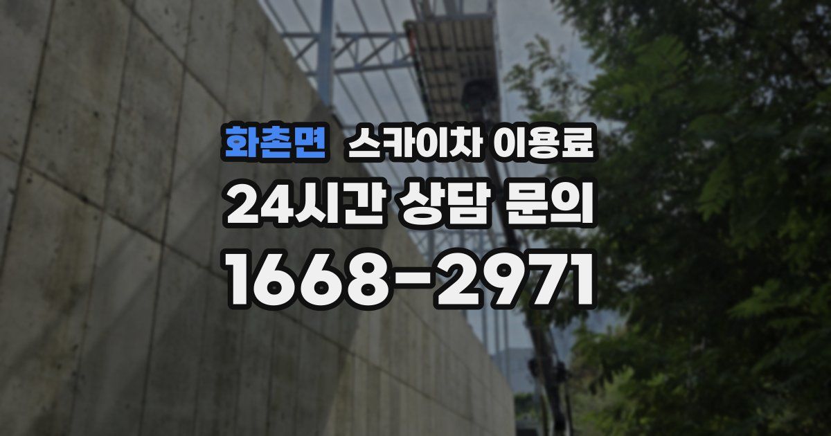 화촌면 스카이차 이용료