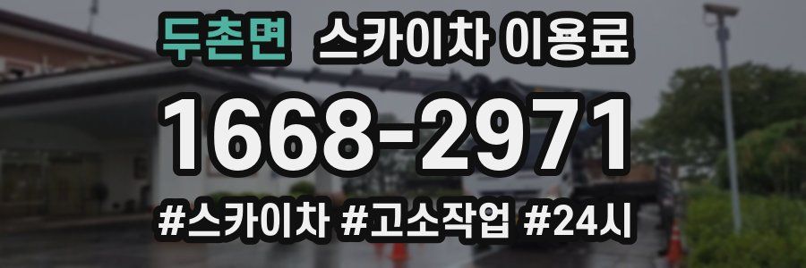 두촌면 스카이차 이용료