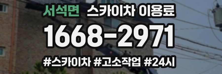 서석면 스카이차 이용료
