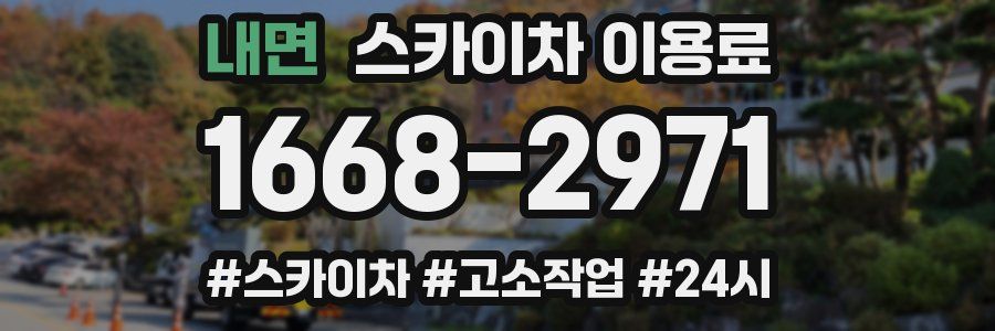 내면 스카이차 이용료