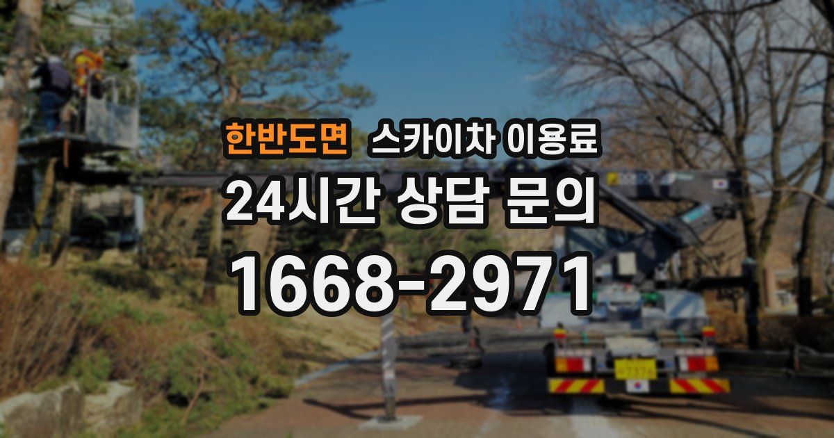한반도면 스카이차 이용료
